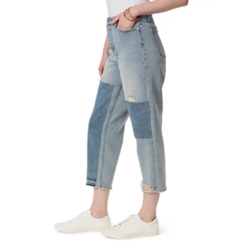 Jessica Simpson Throwback Patchwork Cropped Denim… - image 2